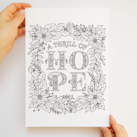 Coloring Download - A Thrill of Hope