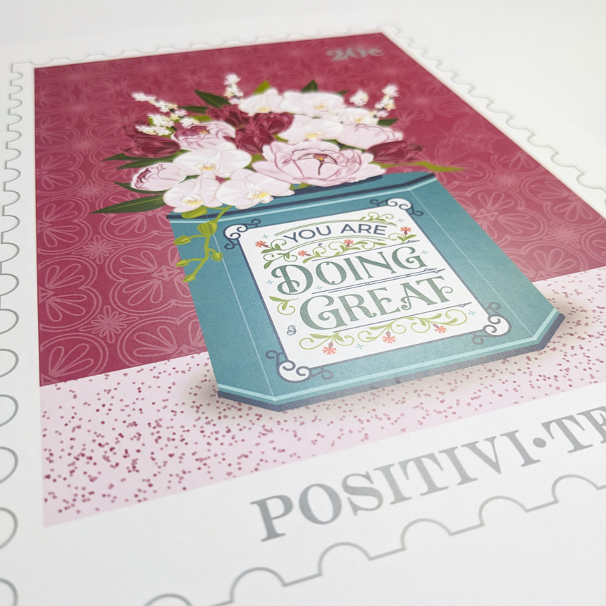 Stamp Print - Positivi-tea