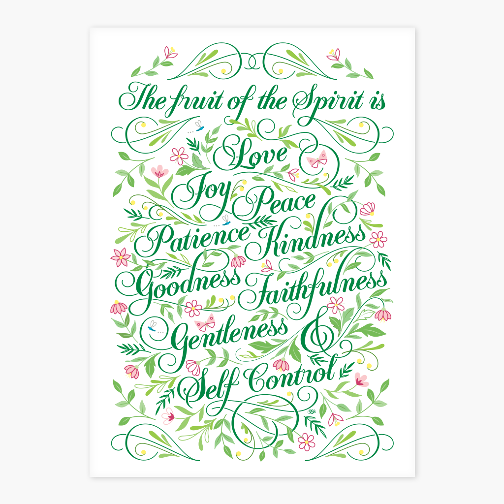 Pre-order: Tea Towel - Fruit of the Spirit