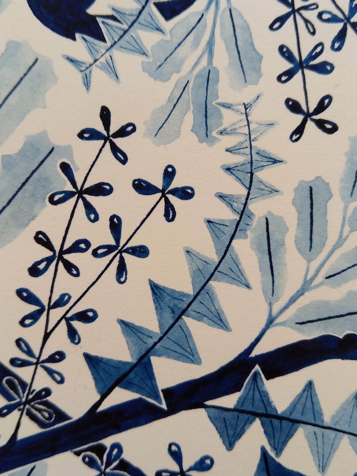 Courage. A study in Prussian blue