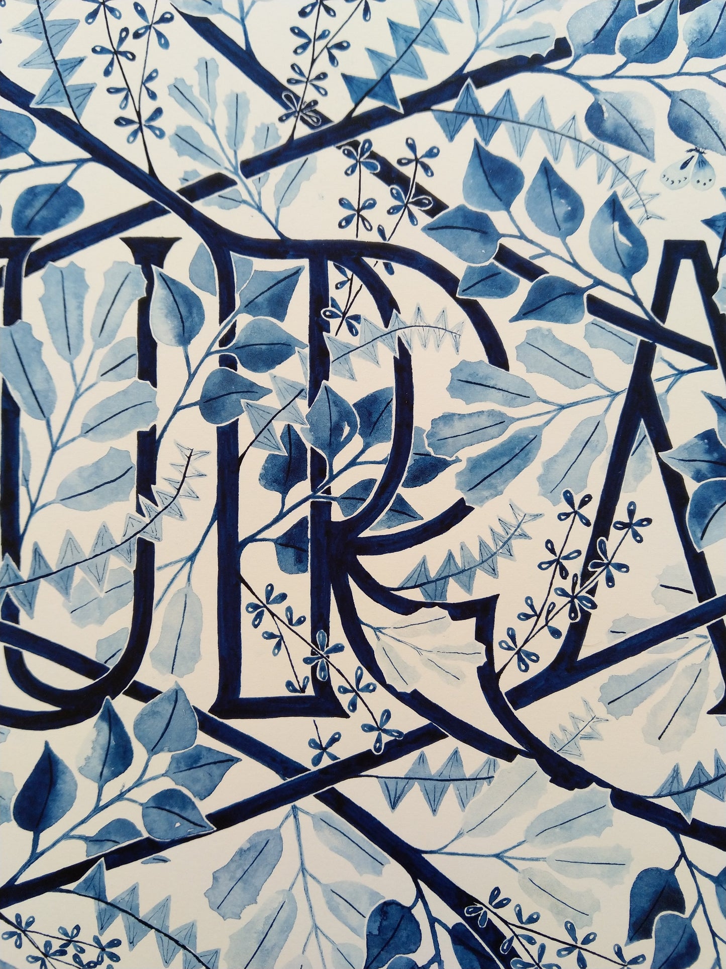 Courage. A study in Prussian blue