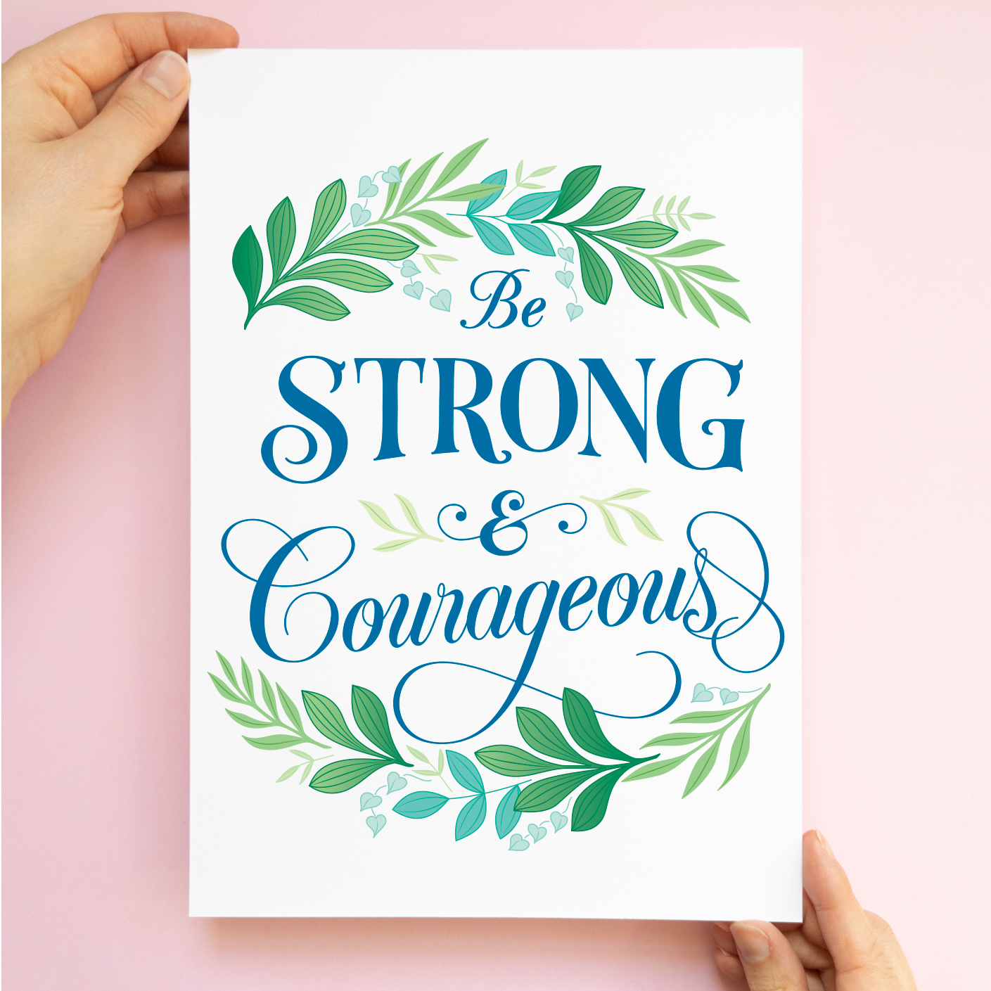 print-be-strong-and-courageous-lacewing-creative-usa for Be Strong And Courageous Free Printable Print - Be Strong and Courageous – Lacewing Creative (USA) for Be Strong And Courageous Free Printable