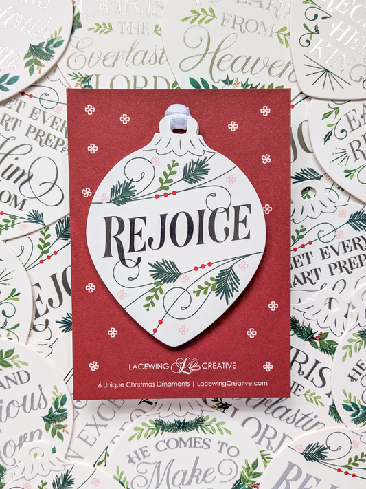 Christmas Ornaments - Silver Foliage