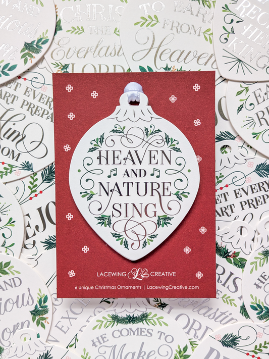 Christmas Ornaments - Silver Sparkle