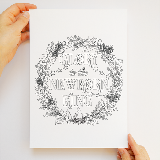 Coloring Download - Glory to the New Born King
