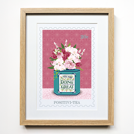 Stamp Print - Positivi-tea
