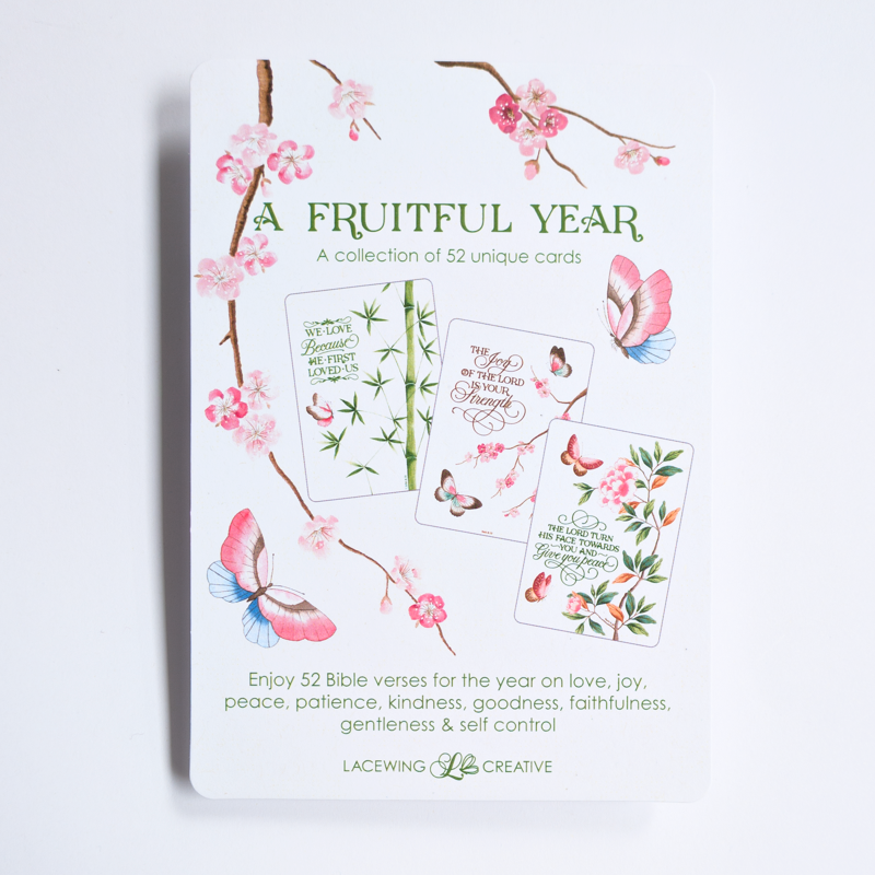 A Fruitful Year - 52 scripture cards
