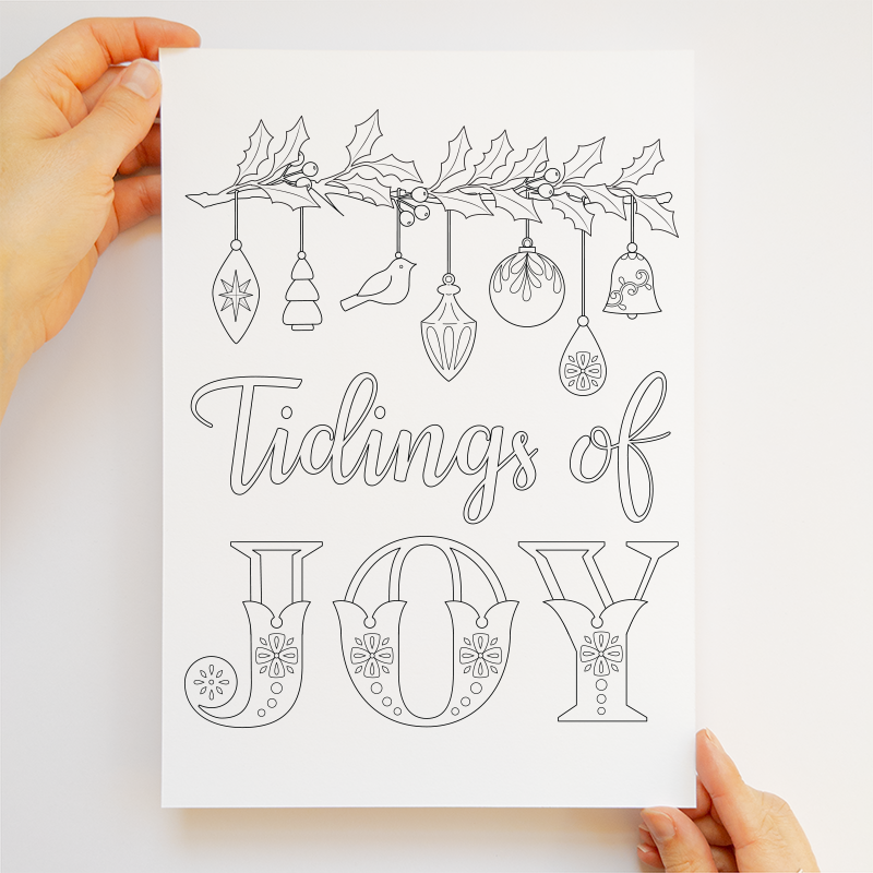 Coloring Download - Tidings of Joy