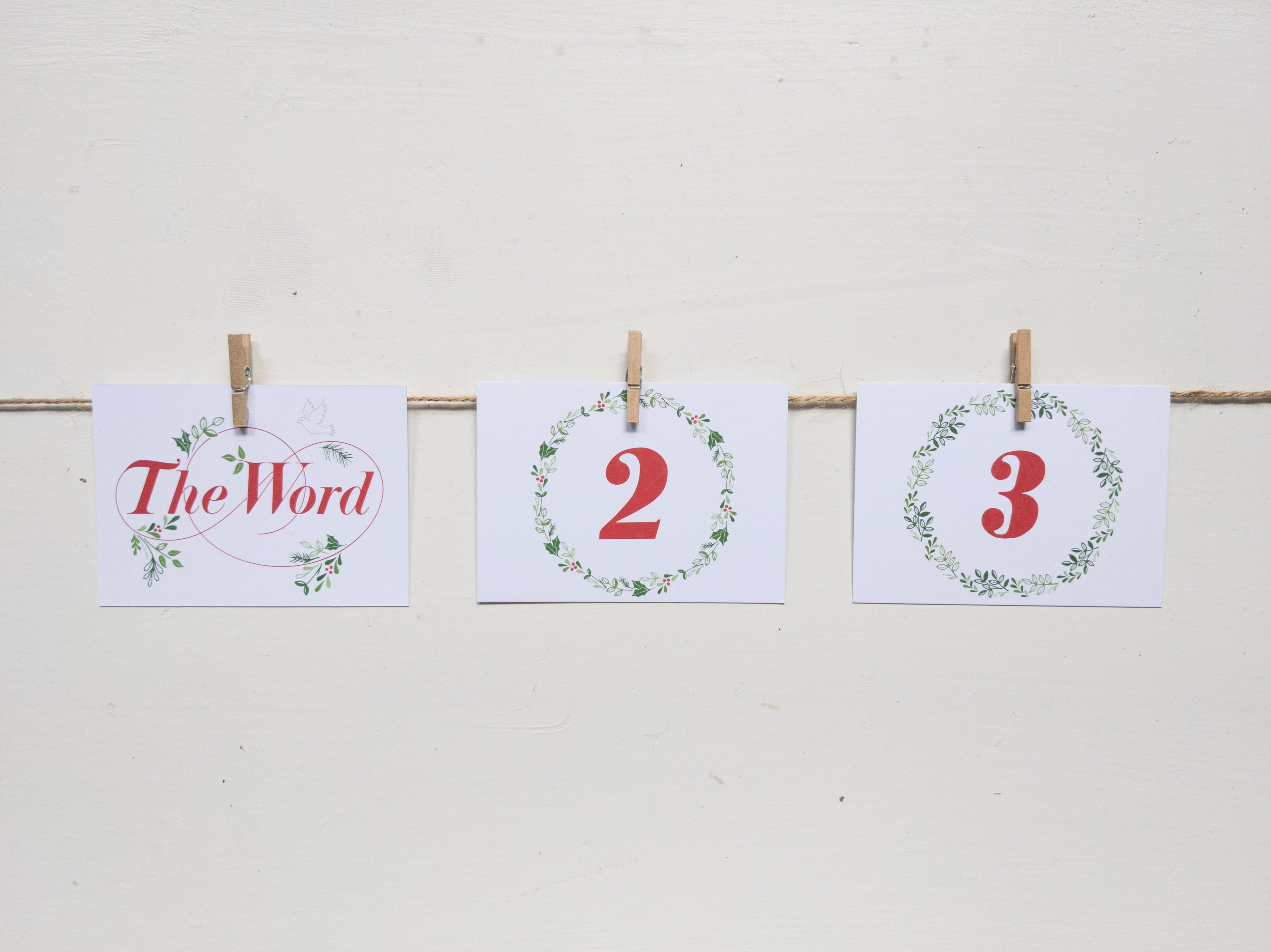 First 3 days of the Names of Jesus Advent Calendar